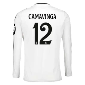 Prima Maglia Camavinga Real Madrid 2024/2025 Manica Lunga